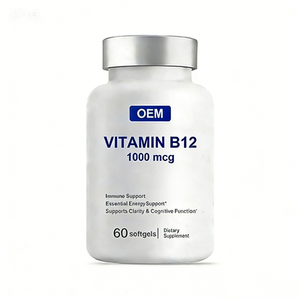 Penjualan Langsung Produsen OEM Produk Laris Vitamin <span class=keywords><strong>B12</strong></span> Kapsul Lunak <span class=keywords><strong>1000</strong></span> Mcg Suplemen Makanan Merek Sendiri - Product Image 1