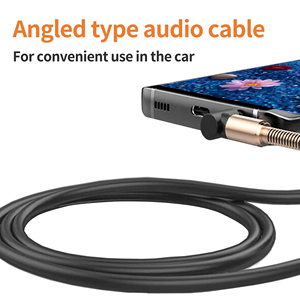 WISTAR <span class=keywords><strong>cable</strong></span> <span class=keywords><strong>jack</strong></span> <span class=keywords><strong>macho</strong></span> personalizado de 3,5mm, <span class=keywords><strong>cable</strong></span> auxiliar de fideos, <span class=keywords><strong>cable</strong></span> de audio auxiliar redondo con tapones de concha de metal y resorte de metal - Product Image 2