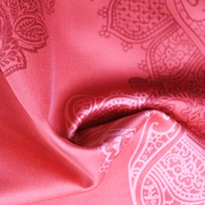 Alta calidad <span class=keywords><strong>rojo</strong></span> 100% Satén de poliéster tejida impresa tela para tapicería - Product Image 2
