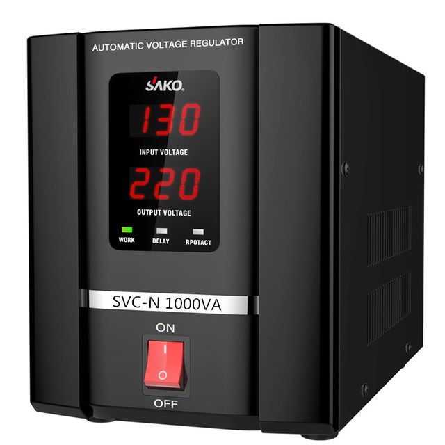 Single Phase 220V SVC 500VA 1000VA 1500VA 2000VA Servo Motor Automatic Voltage Regulator Stabilizer
