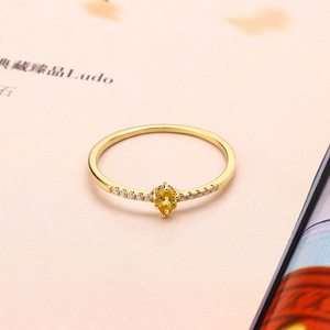Femmes bijoux de mariage fiançailles grand diamant <span class=keywords><strong>pas</strong></span> <span class=keywords><strong>cher</strong></span> prix 18K bague en or - Product Image 6
