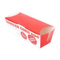Boîte d'emballage à emporter pour hot-dogs coréens en matériaux recyclés avec impression personnalisée et fermeture magnétique, idéale pour les aliments pour bébés