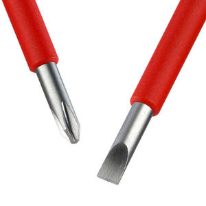 Jeu de tournevis isolés en acier au chrome-vanadium CrV, 8 pièces, qualité industrielle, embouts plats - Product Image 2