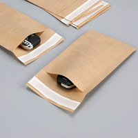 Sacs en papier kraft jetables résistants à la graisse, emballages laminés à emporter pour poulet frit, hamburgers, snacks, barbecue
