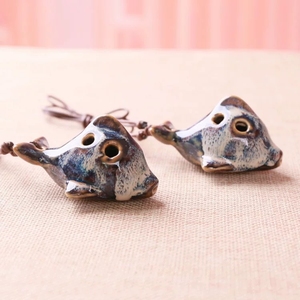 โอคาริน่าเซรามิกขนาดเล็ก 6 รู รูปทรงปลา แบบพกพา สำหรับผู้เริ่มต้น - Product Image 3
