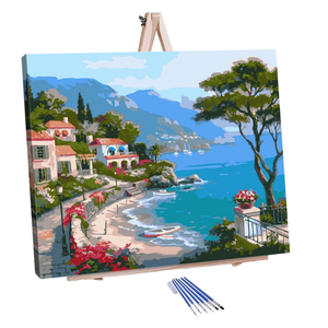 Kit de peinture par numéros personnalisé pour adultes <span class=keywords><strong>Photo</strong></span> personnalisée à la peinture à l'huile DIY Art Set avec pinceaux en toile - Product Image 1