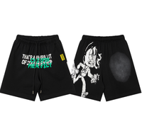 Shorts décontractés d'été pour hommes Alocs 100 % coton de haute qualité, style urbain, avec imprimé « Men's Cough Syrup », collection 2026, vente chaude