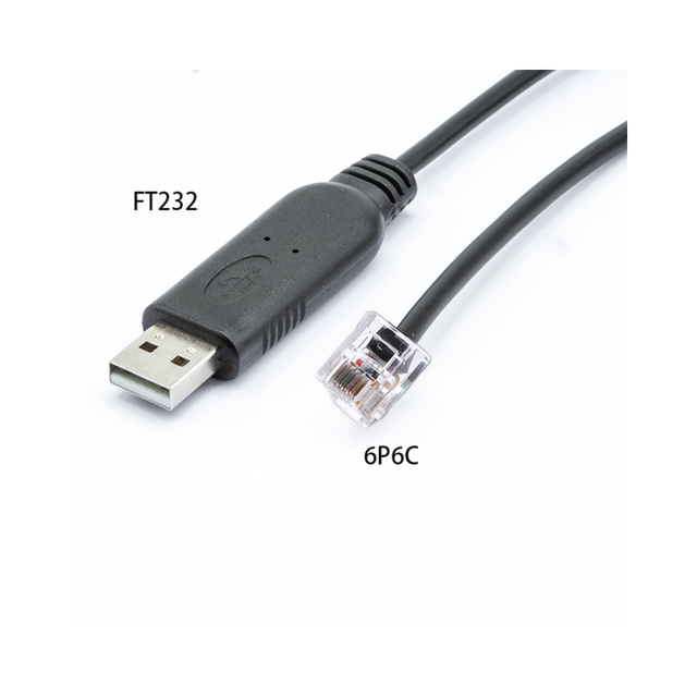 High Quality FTDI Chip Electronic Data Cable USB to RJ11/RJ12 Debugging Cable USB to RJ11 TTL232 Brush Cable