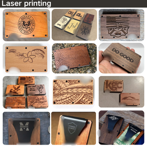 Tùy Chỉnh Siêu Mỏng CNC Tối Giản Tiền Clip Ví Nhôm RFID Chặn Mỏng Chủ Thẻ Tín Dụng Người Đàn Ông Kim Loại Sợi Carbon Ví - Product Image 6