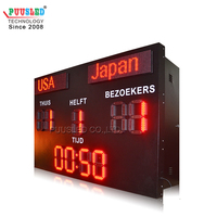 Tableau d'affichage LED de score sportif à prix d'usine, 10 pouces, extérieur, P10, affichage du nom de l'équipe, tableau d'affichage LED de score de football