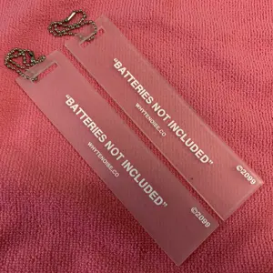 long measurment transparent silicone rubber hang tag,factory price embossed PVC clear swing tag with metal ballchain