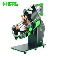 Nuevo Simulador de Vuelo VR 360 de Realidad Virtual con Juego de Tiro de 360 Grados para Adultos y Niños, Asiento Individual, 9D, Deportivo, para Interiores