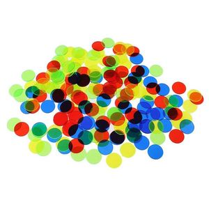 Jetons de poker personnalisés multicolores de 15 mm, en plastique vierge, pour jeux de Mahjong, jetons de jeu, jetons de poker Texas Hold'em - Product Image 1