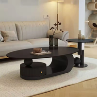 Table basse en dalle de granit pour salon, design moderne et simple, écologique, portable, hauteur réglable, rangement pour petits espaces