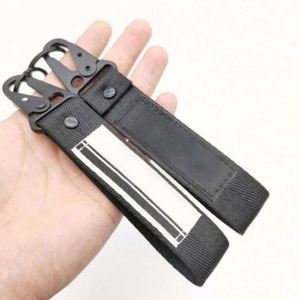 Wholesale Custom Motorcycle Wrist Strap <b>Lanyard</b> Keychain Eagle Mouth Metal Hook Leather <b>Polyester</b> Custom Logo Pantone Colors - Product Image 5