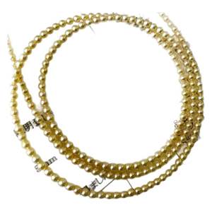 Collier de perles naturelles rondes de 3-4 mm, qualité reine, avec boîte cadeau – Produit du fabricant original, vente en gros - Product Image 5