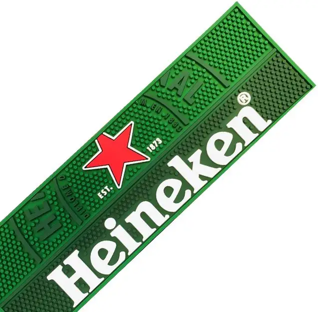 Kişiselleştirilmiş logo pvc bar bira paspaslar