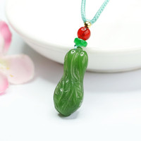 Pendentif en jade Ximang Hotian 2026, collier en jaspe vert épinard, livraison en gros directe usine S2062101