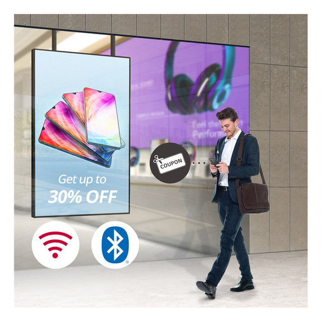 High Brightness 43 Inch 4K 700-3000 Nits Sun Readable Anti-Glared SDI 120Hz Shop Monitor LCD Screen