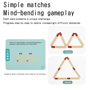Jeu de puzzle en bois avec boîte en fer - Jouet de logique mathématique pour enfants pour l'éducation précoce - Product Image 4