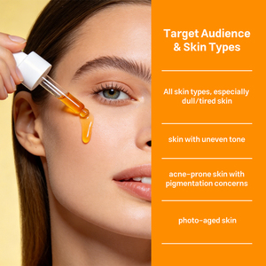 Siero OEM Personalizzato alla Vitamina C SAP per Correzione Macchie Scure, Inibizione della Melanina, Schiarente, <span class=keywords><strong>Anti</strong></span>-età, Prodotti per la Cura del Viso - Product Image 5