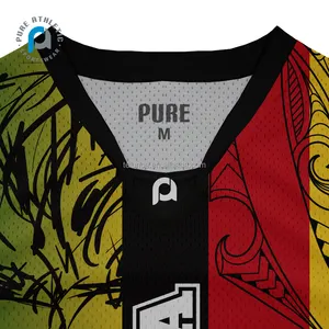 Puro personalizado impressão por sublimação Rasta basquete singlets Austrália Maori tatuagem camisa de esportes da juventude uniformes da equipe de basquete desgaste