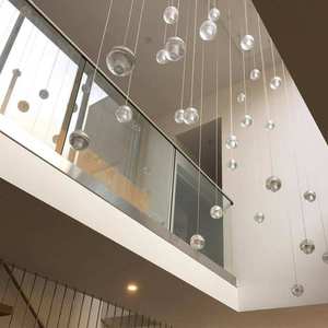 Su misura 6mm sistema di <span class=keywords><strong>ringhiera</strong></span> in vetro temperato <span class=keywords><strong>parapetto</strong></span> in alluminio Frameless con installazione in acciaio e acciaio inox - Product Image 5
