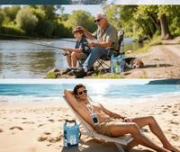 Sac étanche en PVC grande capacité pour activités de plein air, semi-transparent, idéal pour la plage, la natation et le rafting – Best-seller transfrontalier