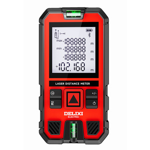 Medidor de Distancia Láser Eléctrico Delixi de 100M de Alta Precisión con Bluetooth y Función de Nivelación para Uso en Interiores y Exteriores - Product Image 1