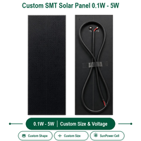 Panneau solaire SMT sur mesure, haute efficacité, respectueux de l'environnement, 3,8W-5W 5V-12V, cellule SunPower, module PV pour lampe anti-moustiques solaire