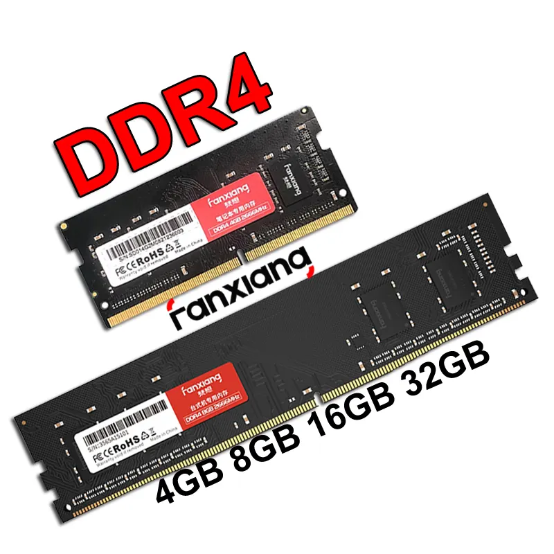 Toplu 2666mhz 3000mhz 3200mhz 4GB 8GB 16GB 32 GB 260 pin Ecc dizüstü bilgisayar 4 8 16 32 GB Memoria bellek modülü DDR 4 DDR4 Ram