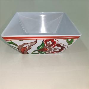 Bol à collation carré Super blanc de pouces, prix d'usine, bol à fruits carré de qualité alimentaire bon marché, bol à salade en plastique - Product Image 5