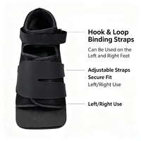 Chaussure post-opératoire universelle OEM personnalisable à bout carré en maille avec semelle extérieure en TPR pour fixation post-opératoire du pied (gauche et droite)