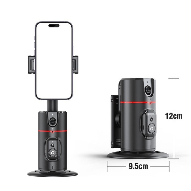 New P02 Intelligent AI Face Tracking Phone Holder Tik Tok Live Stream Selfie Stick Panoramic Tracking Anti-shake Holder