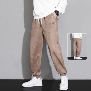 Pantalones Deportivos de Alta Calidad para Hombre, Otoño-Invierno, Estilo Vintage, Ecológicos, Personalizados, con Forro Polar, de Algodón - Product Image 2