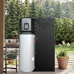 Bomba de Calor de Fuente de Aire R32 Todo en Uno, <span class=keywords><strong>Calentador</strong></span> de Agua Híbrido de 300L, Inverter, Funciona con Energía <span class=keywords><strong>Solar</strong></span>, Ahorro de Energía Doméstica - Product Image 1