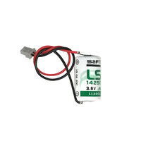 Tanggal Produksi Terbaru Saft LS14250 3.6V 1/2 AA Baterai Lithium 1/2AA dengan Steker