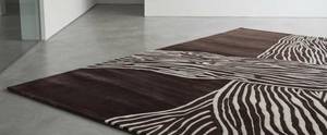 Hand Tufted Zebra Print Area <b>Rug</b> – Black & <b>White</b> Abstract Animal Pattern Modern Designer Carpet - Product Image 3