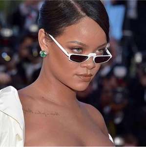 2022 красивые женские очки с принтом логотипа в стиле ретро, маленькие квадратные солнцезащитные очки - Product Image 2