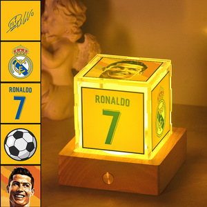 Lampe de nuit légende du football : <span class=keywords><strong>Ronaldo</strong></span>, Messi, Neymar, Mbappé, Juma Ferrul Décoration Cadeau - Product Image 4
