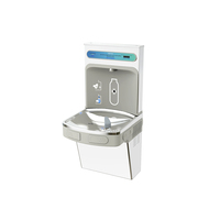 Fontaine à eau potable publique murale en acier inoxydable avec robinet à bulles et bassin unique Fontaine à eau pour école