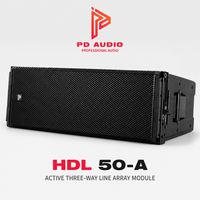 HDL50-A Enceintes Line Array Actives 3 Voies, Double Haut-parleurs Néodyme 12 Pouces, 8000W de Puissance Maximale, 143dB pour Système Sonore de Scène Large