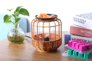 Rattan <strong>Wax</strong> burner Electric Lamp Luxury <strong>Wax</strong> <strong>Melt</strong> Burners <strong>Uk</strong> Plug <strong>Wax</strong> <strong>Melt</strong> burner Scented Candle Home Decor Accessories air Purify - Product Image 2