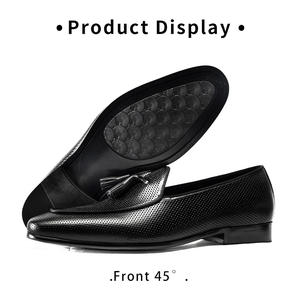 Chaussures habillées de luxe haut de gamme en cuir, mocassins souples à bout pointu pour le loisir, formelles, de bureau, à lacets, respirantes, légères et tendance - Product Image 6