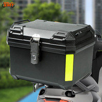 Boîte à bagages arrière pour moto de 45 L en PP, grande capacité, durable, populaire, pour le rangement du casque de moto
