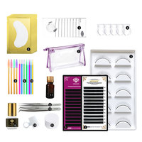 Kit d'exercices de pratique pour faux cils, ensemble de formation, de maquillage, avec tête de Mannequin, 10 pièces