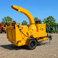 Broyeur de bois forestier mobile diesel avec alimentation intelligente par commande hydraulique pour la vente
