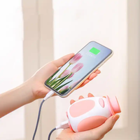 2023 hiver cadeau de noël Portable Rechargeable Mini dessin animé chauffe-mains charge rapide 6000mAh batterie externe