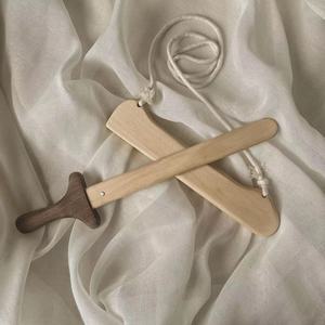 Fabriqué à la main à extrémité ouverte semblant jouer <span class=keywords><strong>jouet</strong></span> jeux de plein air épée en bois épée viking pour les enfants - Product Image 3