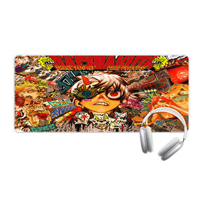 Alfombrilla de Ratón XXL para Juegos, Diseño de Anime y <span class=keywords><strong>Manga</strong></span>, Arte Oscuro, Alfombrilla de Escritorio Extendida Antideslizante, Duradera, Monocromática, Ojo Rojo, para PC - Product Image 6